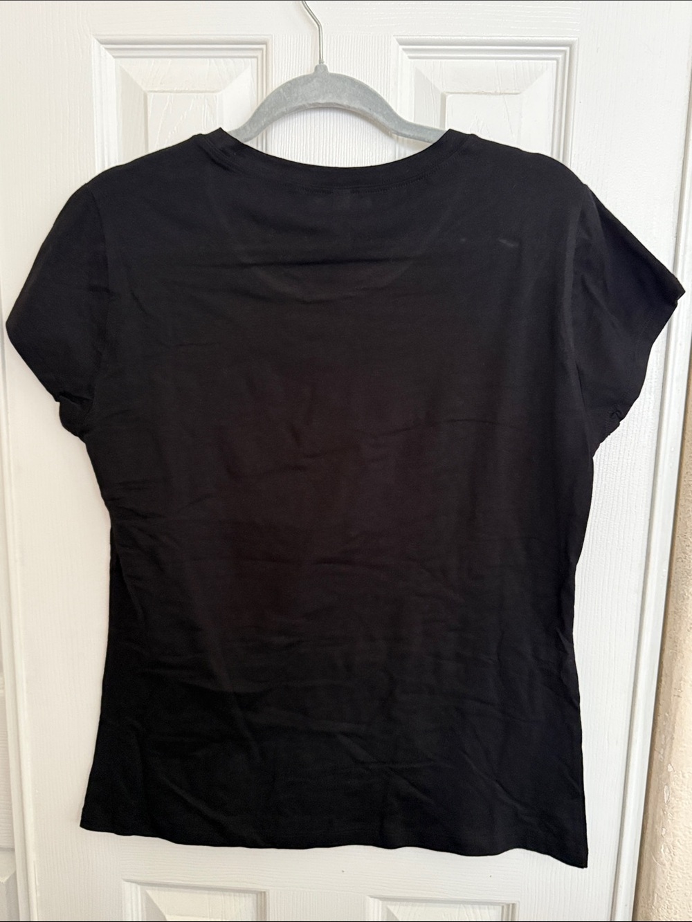 Reserved Black Short-Sleeve Graphic Tee with Multicolor Splash - Picture 4 of 4